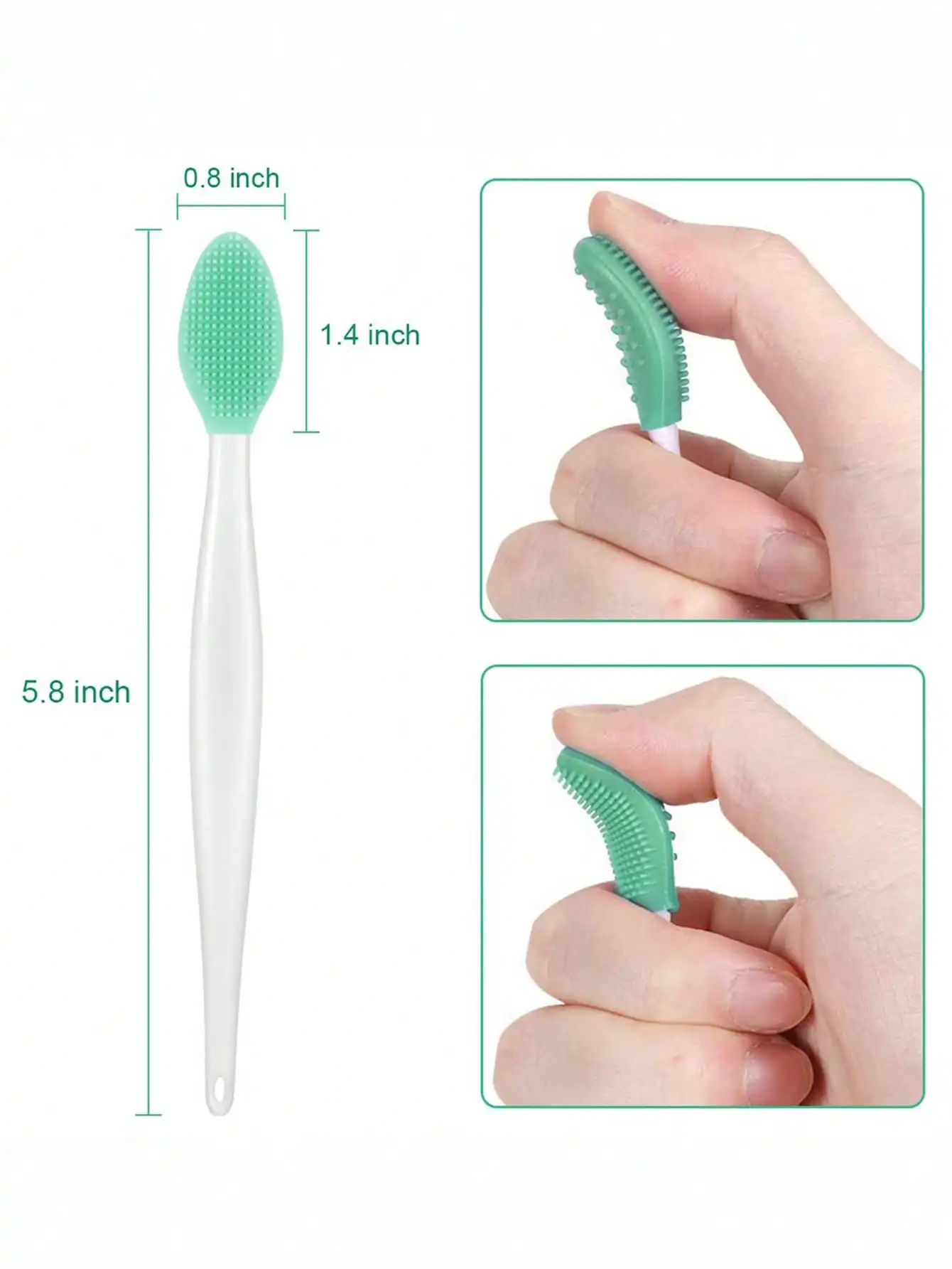 1Pc Beauty Skin Care Wash Face Silicone Brush Nose Exfoliating Clean Blackhead Removal Brush Multifunctional Deep Skin Care Tool