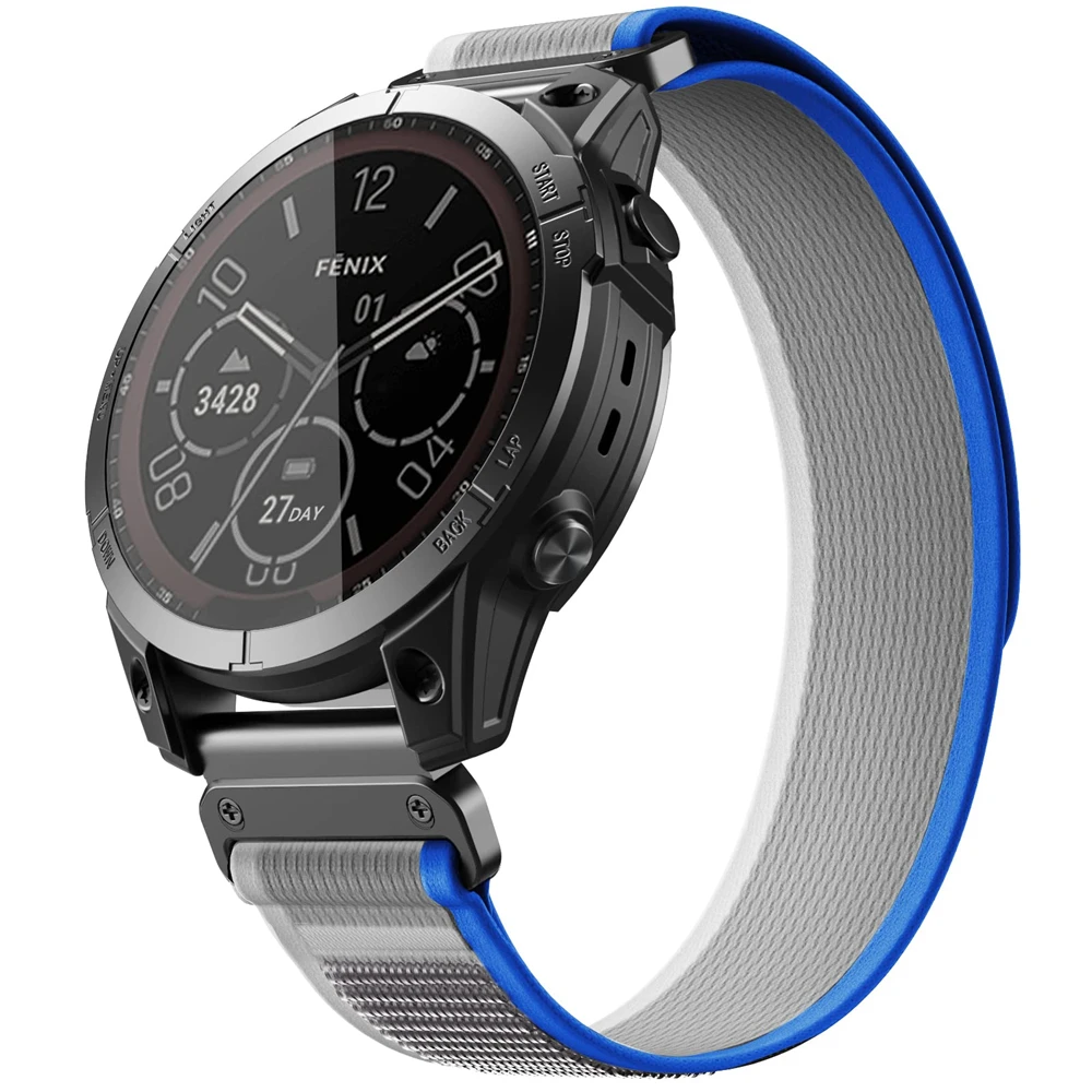 Cinturino In Nylon Quickfit Trail Loop Per Bracciale Garmin Tactix 7 Pro Bravo/Delta Per Cinturino Garmin Quatix 7 7 Pro 6 5 3 22Mm 26Mm