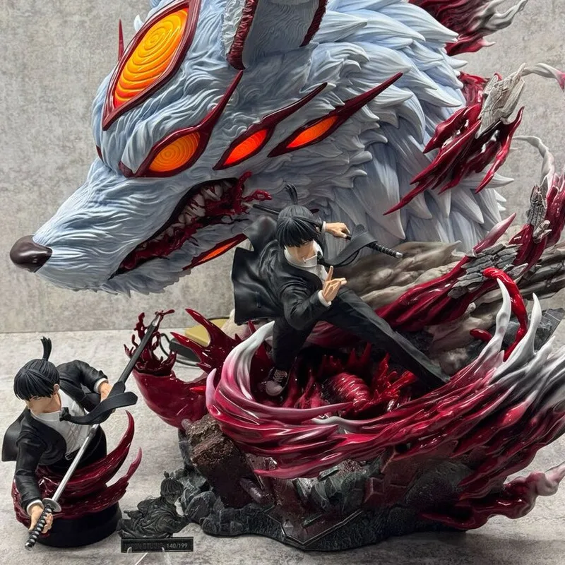 Niren Studio Chainsaw Man Hayakawa Aki With LED 1/6 Resin Statue