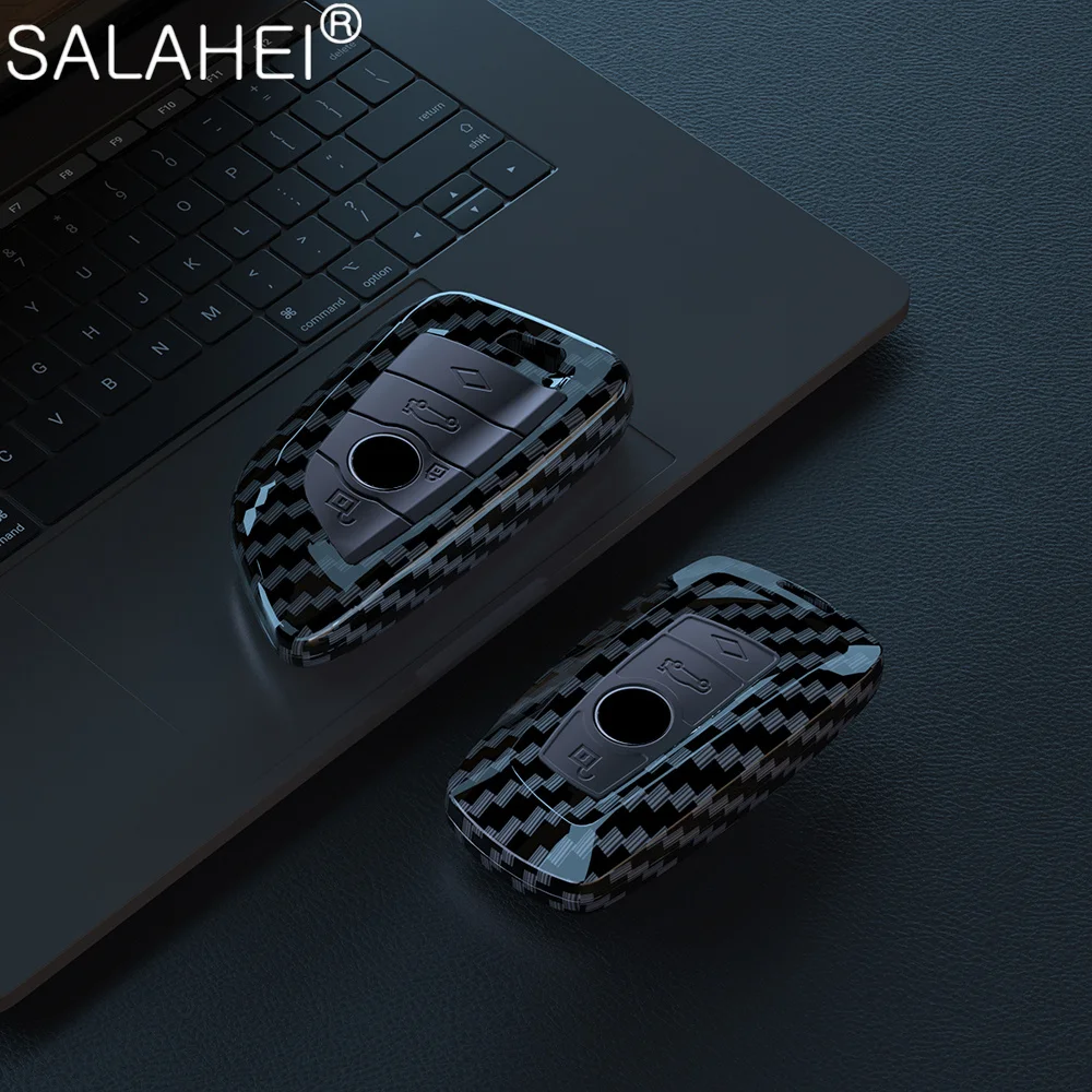 

PC Carbon Fiber Car Remote Key Case Cover Shell For BMW X1 X3 X5 X6 X7 F20 F15 F16 F48 G20 G30 G01 G02 G05 G11 G32 1 3 7 Series