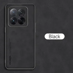 Sheepskin Leather Shockproof Case with Matte Finish and Camera Protection for POCO X7Pro (Black)