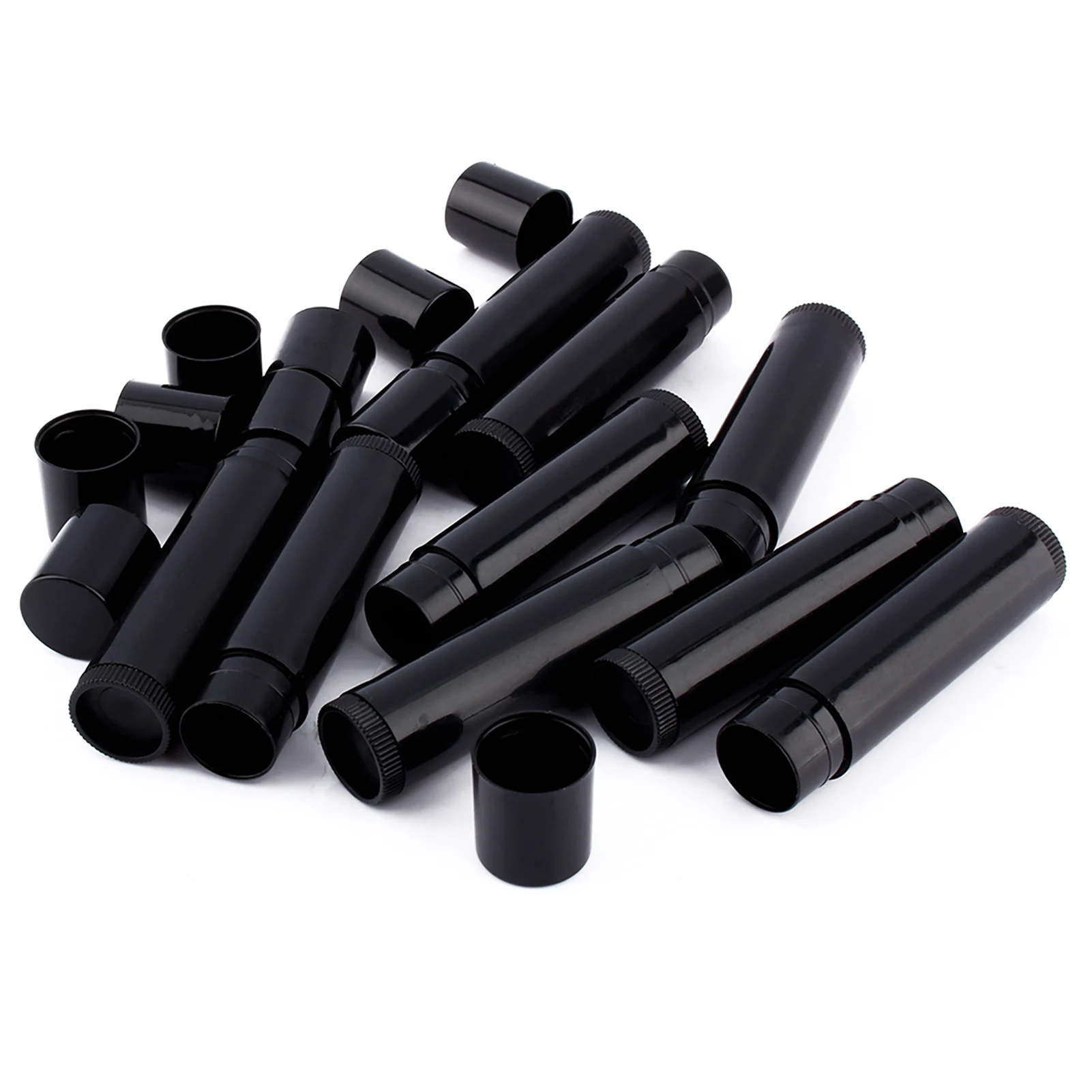 100Pcs 5ml Portable Empty Lipstick Container Black Transparent White Cosmetics Skincare Products Separate Bottlings for Travel
