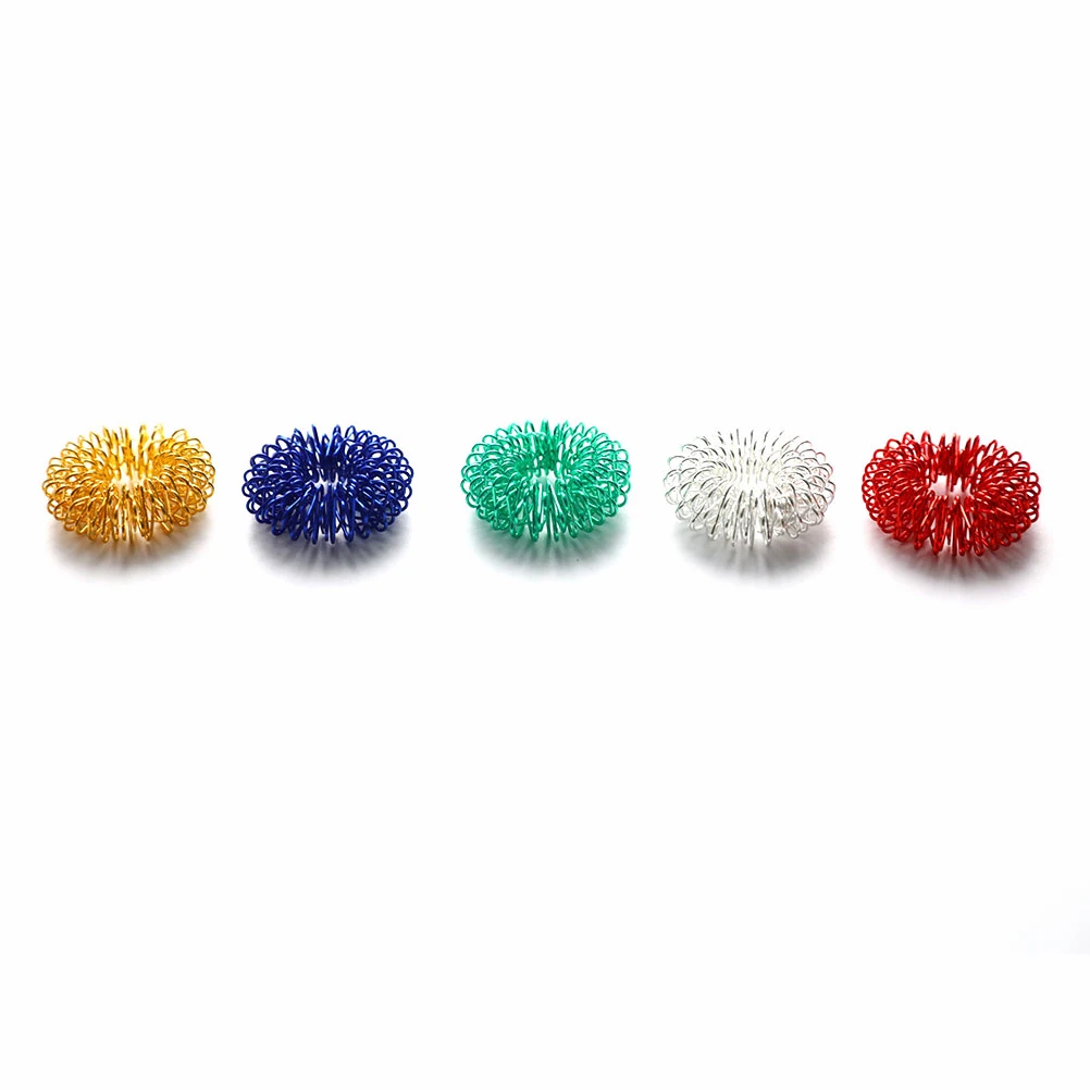 5 stücke Finger Massage Massage Ring Gesundheit Pflege Set Heimgebrauch Gesundheits Werkzeuge Akupressur Figur Massage Entspannen Finger Hand Pflege – Detail 8