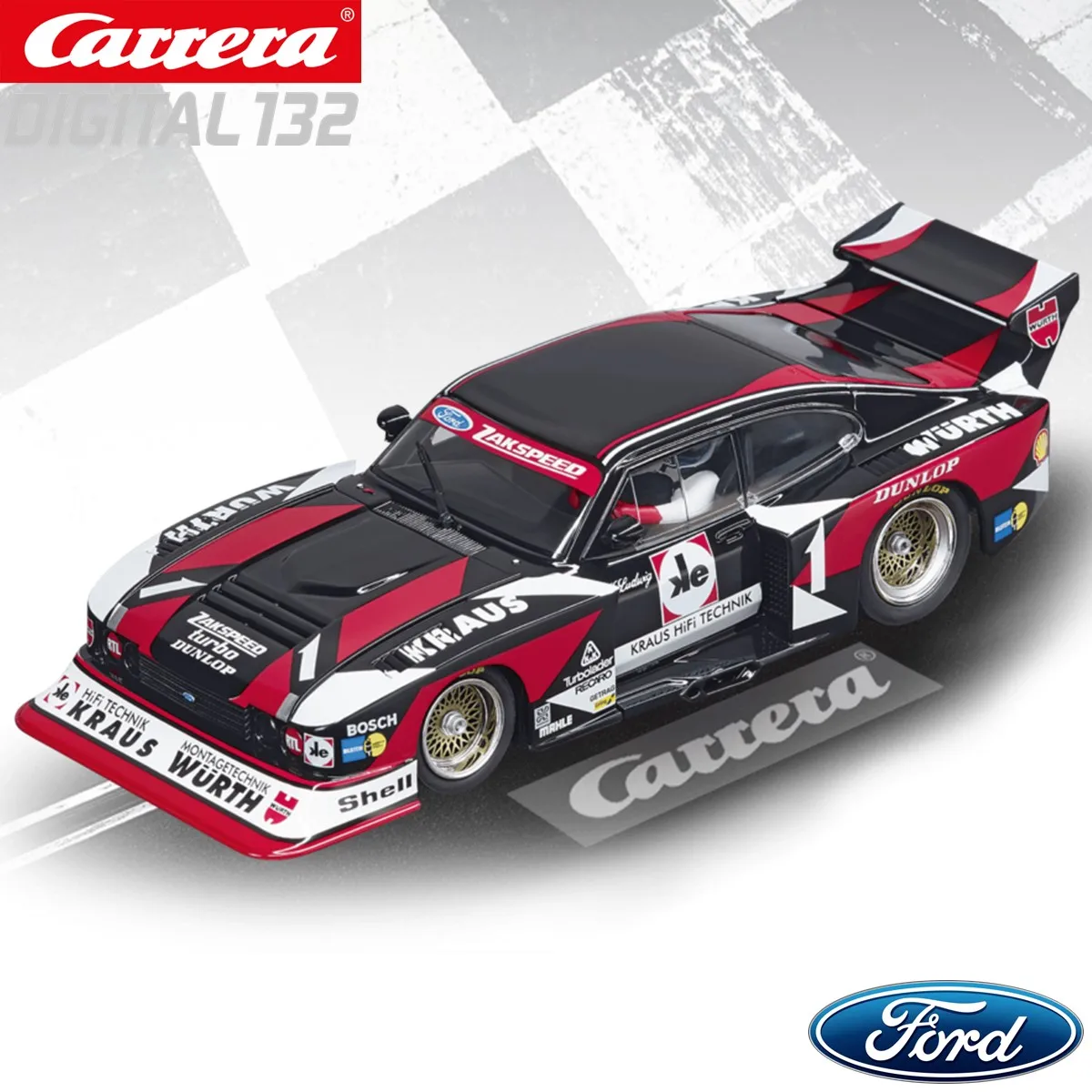 カレラデジタル132スロッカーフォードカプリザクスピードターボ新品未開封未使用美 Carrera Slot Car Digital132 Ford Capri Zakspeed Turbo 30816