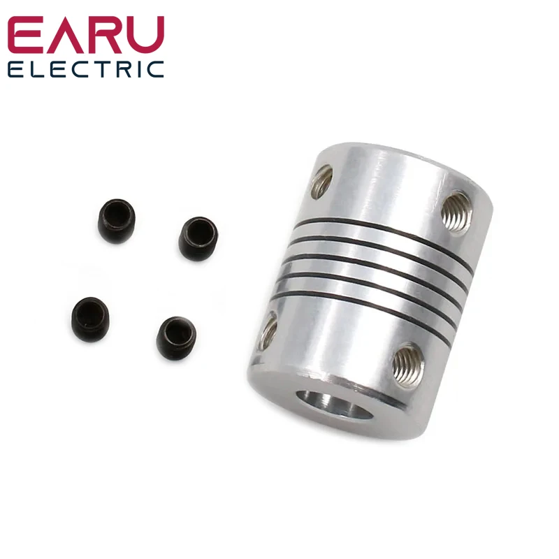 Acoplador de eje de mandíbula de Motor CNC, 5x8mm, 5mm a 8mm, acoplamiento Flexible OD 19x25mm, venta al por mayor, envío directo 3/4/5/6/6, 1 ud. 35/7/8/10mm