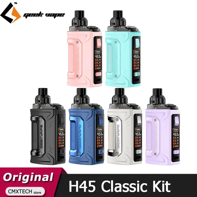 geekvape h45 klassisches kit aegis hero 3 mit 1400mah batterie 45w pod vape mit b spule elektronischer zigaretten verdampfer_Original geekvape h45 klassisches kit aegis hero 3 mit 1400mah batterie 45w pod vape mit b