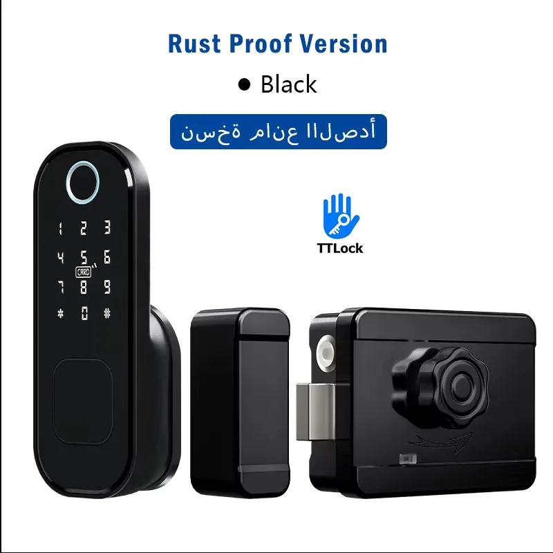 قفل باب ذكي ببصمة الإصبع واي فاي