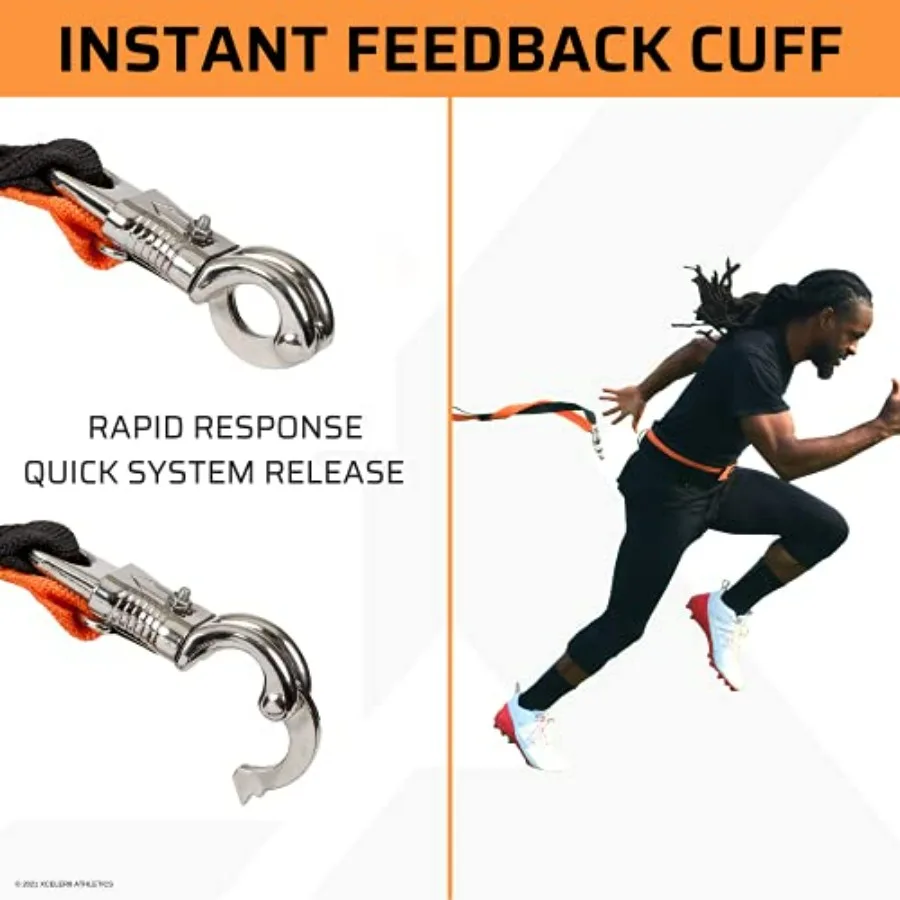 Performance Bundle: Speed and Agility Training Equipment Set: Strength and Leg Resistance Bands & Overload Running Resistance Ha