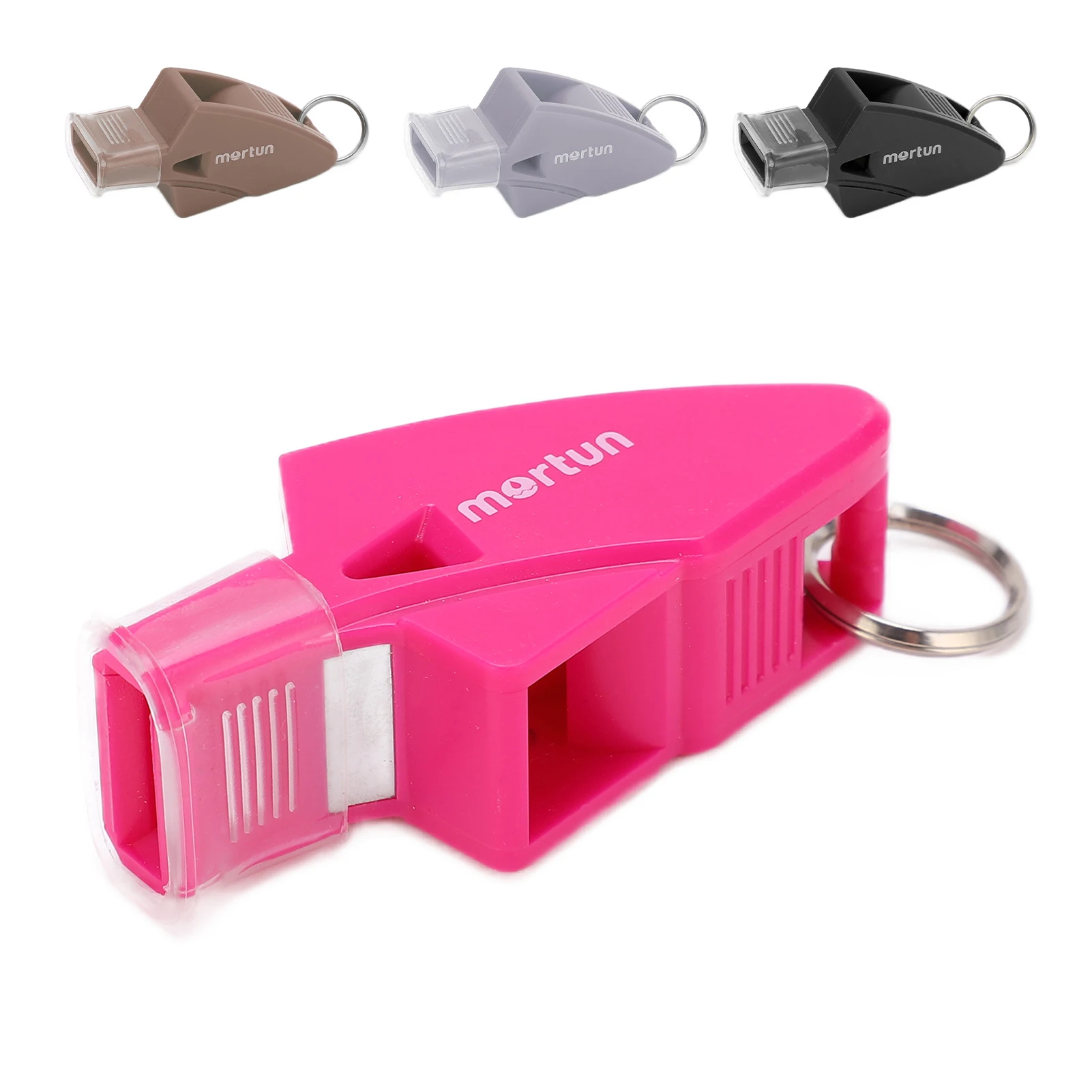 Competition Whistle Practical Crisp Sound Adjustable Dolfin Whistle with Lanyard Finger Clip for for Referees Kids