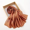 Nouveau Premium Shimmer soie Hijab écharpe femmes luxe Medine soie voile musulman femmes Hijab brillant châle islamique Turban Haedscarf enveloppes