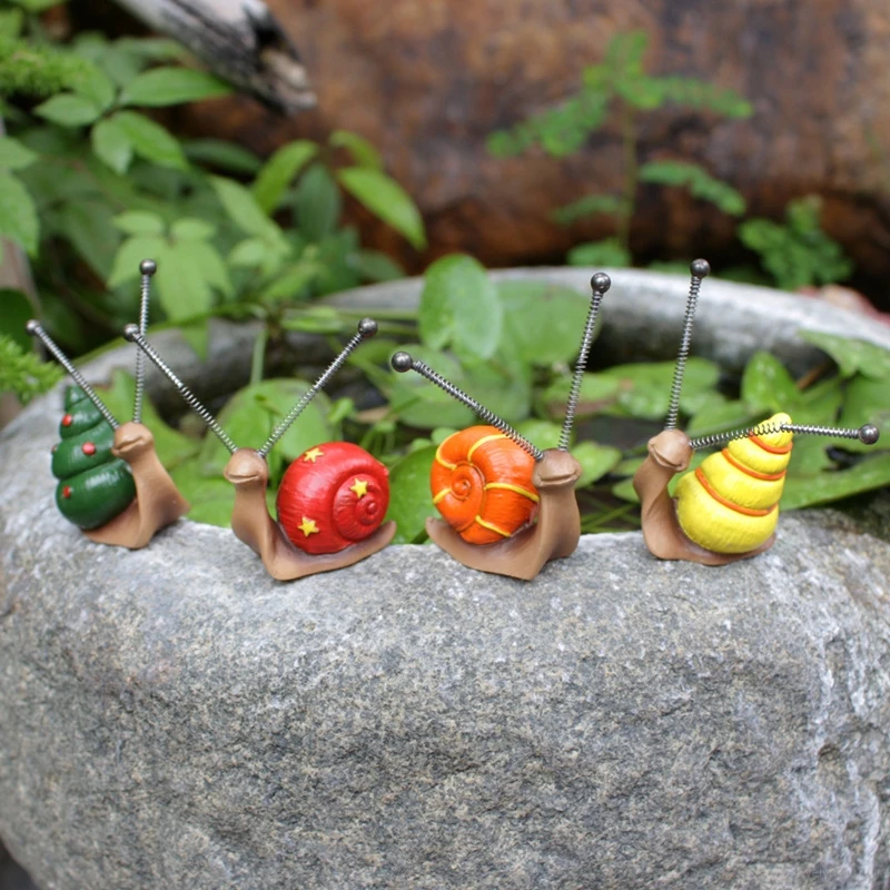 Mini Snail Garden Sculpture Set 1 | Mini Snail Garden Sculpture Set 1