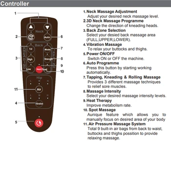 Massage Chair With Comfortable Air Pressure Relaxing Rocking Chair Heating Function Finger Pressure Massage Muscle Relaxation 5