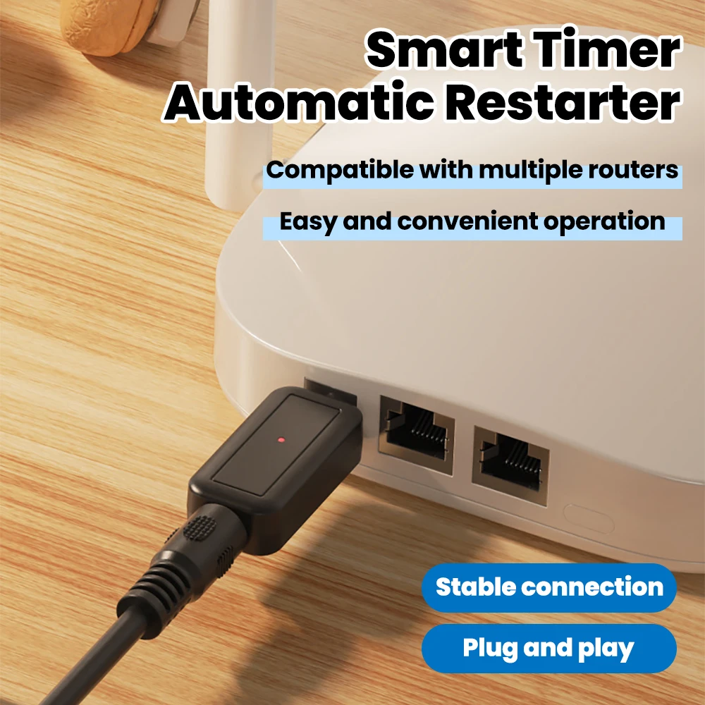 DC WiFi 자동 재부팅 라우터 라우터 24시간 자동 전원 차단 리셋 도구 5.5x2.1mm 재시작 제어 라인 5V-24V