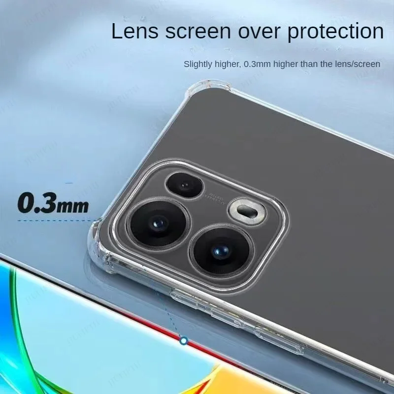 Shockproof Transparent TPU Protective Phone Case