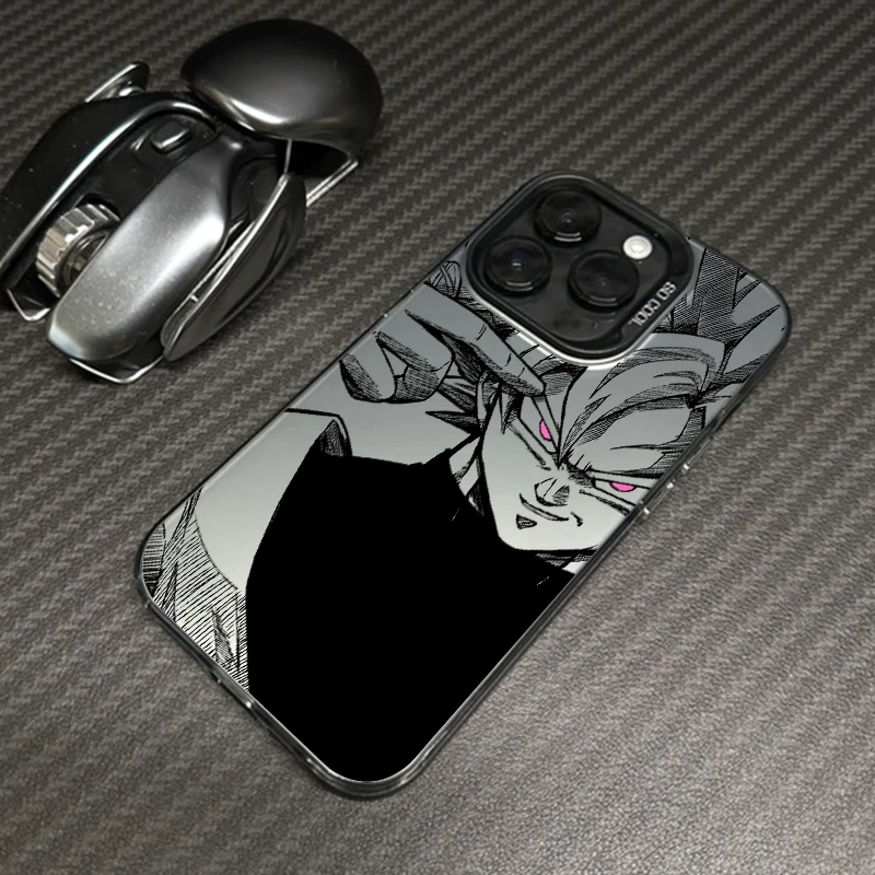 thumbnail image 1 of Saiyan Anime Dragon Balls para Apple iPhone 15, 14, 13, 12, 11, XS, XR, X Pro Max Plus, funda trasera plateada colorida para teléfono, 1 of 5