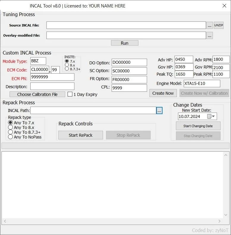

Новый инструмент INCAL v8.1