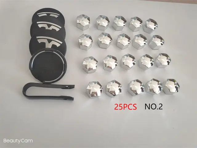 56MM 4PCS 25PCS 29PCS Wheel Center Hub Caps for T-es la Model 3/SX Y Center Cap Set & Wheel Lug Nut Cover Kit T esla Decorations 25PCS Black Silver