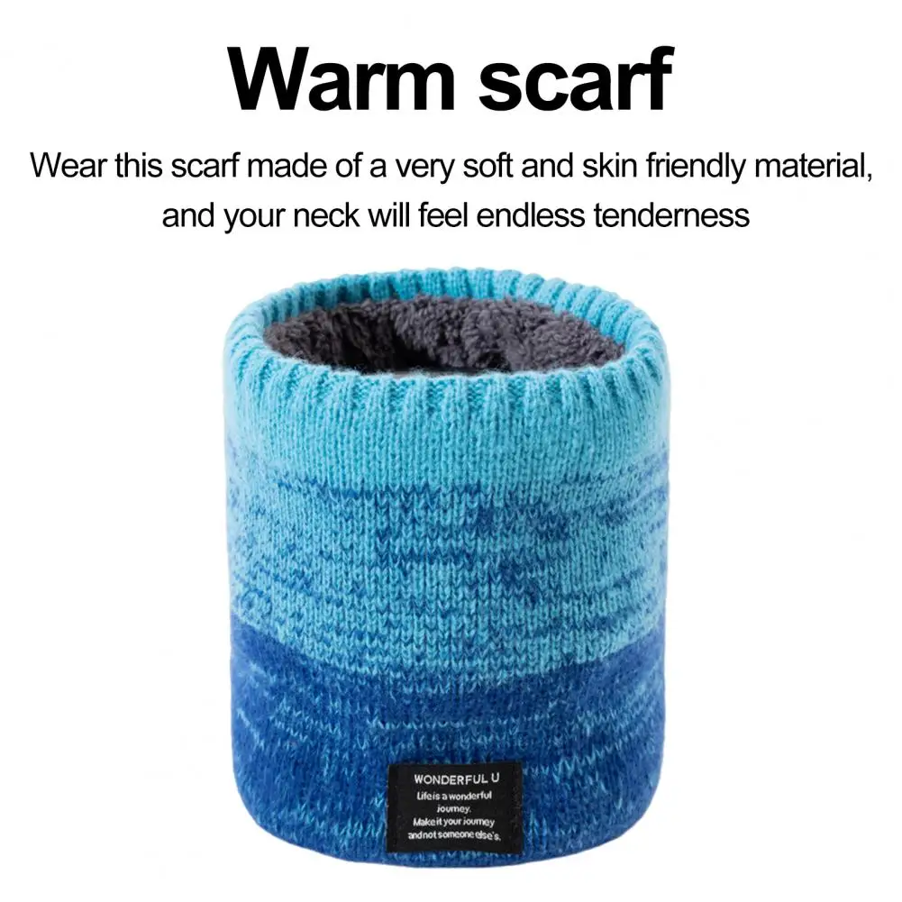 

Cozy Neck Wrap Double Layered Plush Winter Scarf Windproof Elastic Warm Neck Warmer for Unisex Women's Outdoor Activities