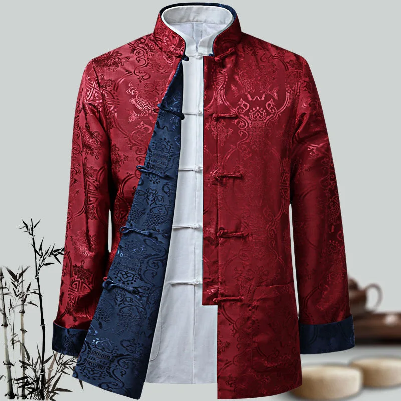 

Chinese Traditional Clothes Hanfu Men Tops Modern Fashion Style Asian Dress New Year Shirt Kung Fu Coats Jackets Online Store