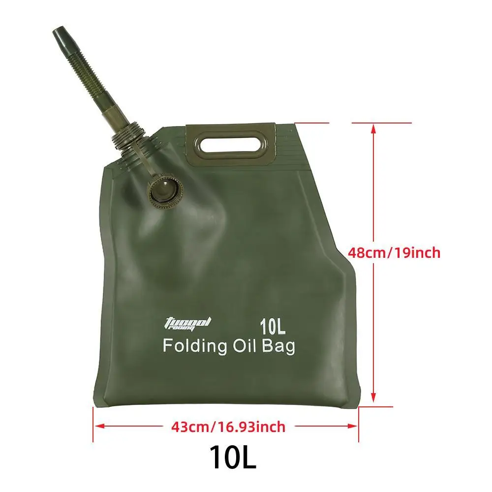 10L Liter Portable Petrol Cans Spare Oil Storage Bag Fuel Tank Pocket Gasoline Bucket Jerry Can Jerrycan For Offroad