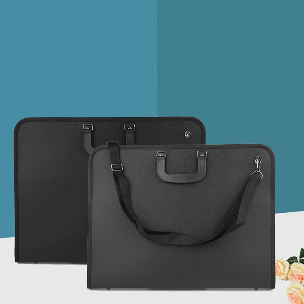 휴대용 아트 포트폴리오 케이스 A3 용량 방수 옥스포드 원단 드로잉 보관 가방 (연필 및 스케치북용) 간편 휴대