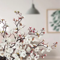 Artificial Flowers Spring Plum Blossom Peach Branch Silk Flowers for Home Wedding Party New Year Decoration Wreaths Accessories 6