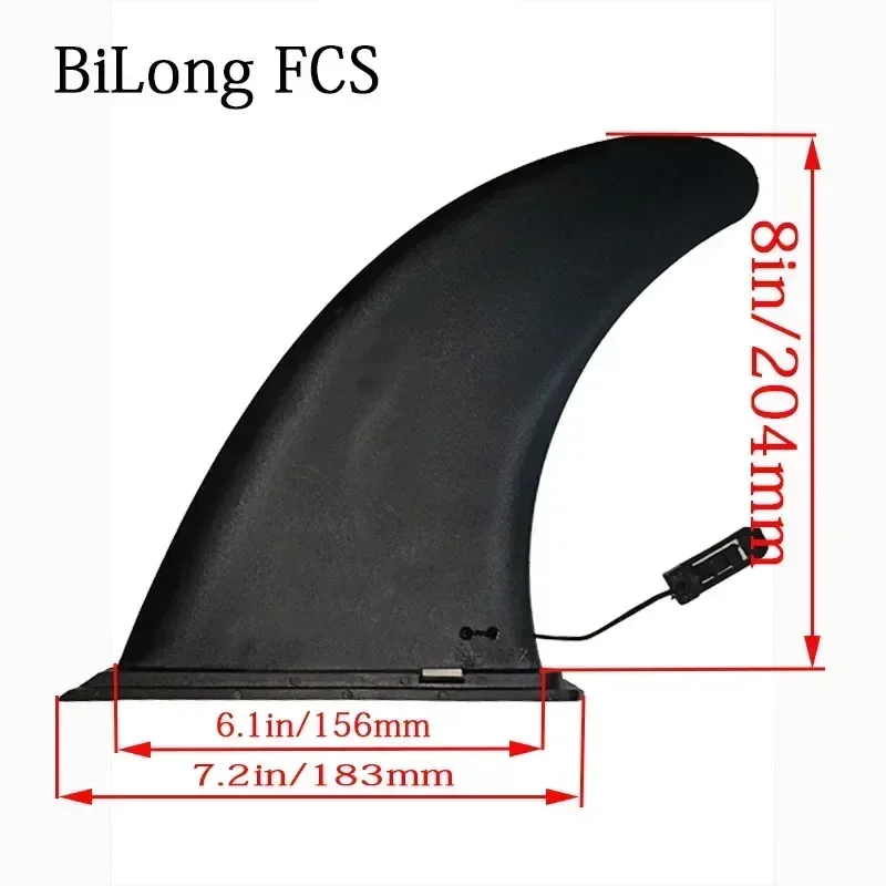 8 Inch SUP Paddle Board Fins PA66 Nylon Surfing Fins Inflatable Kayak Inflatable Board Stand Up Paddle Accessories