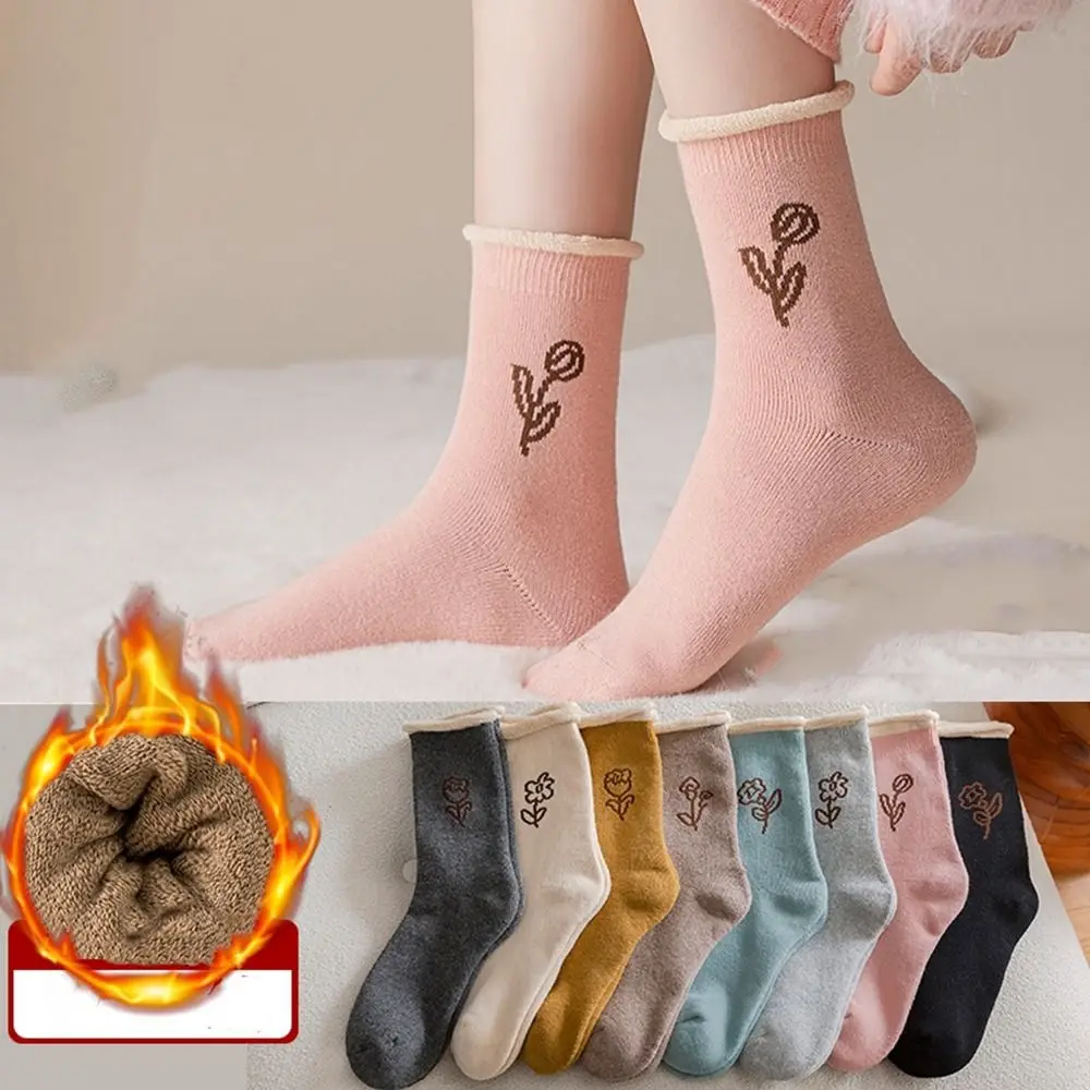 Рисунок 4 - Носки вязаные носки для сна с цветочным