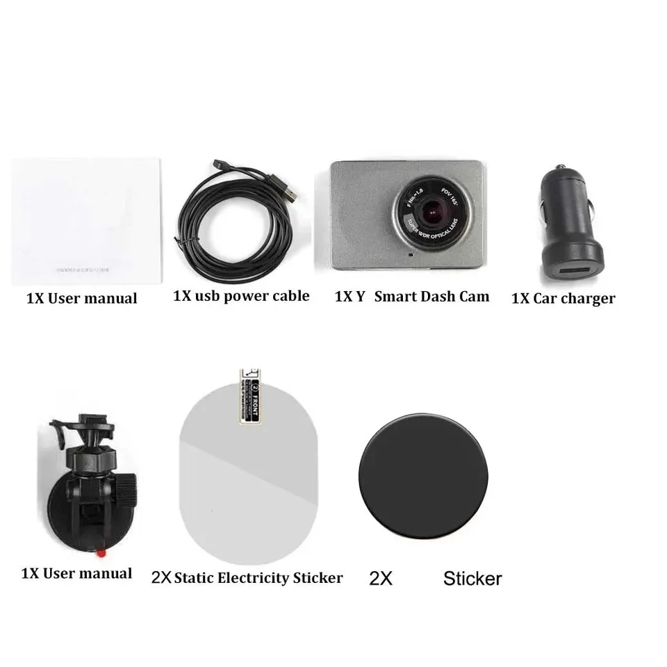 xiao YI Smart Dash Cam For Car ADAS 2.7 Screen Full HD 1080P Dash Cam with Night Vision ADAS English International Version
