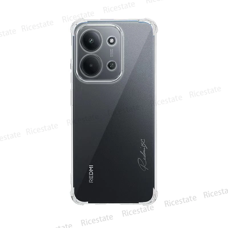Shockproof Transparent Silicone Phone Case with Clear Soft TPU Bumper
