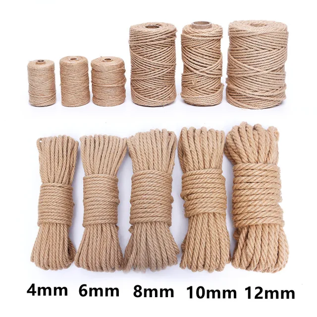 Natural Sisal Rope Cat Scratcher Rope Tree Scratching DIY Toy Paw Claw Furniture Protector Scratching Post Cat Accessories
