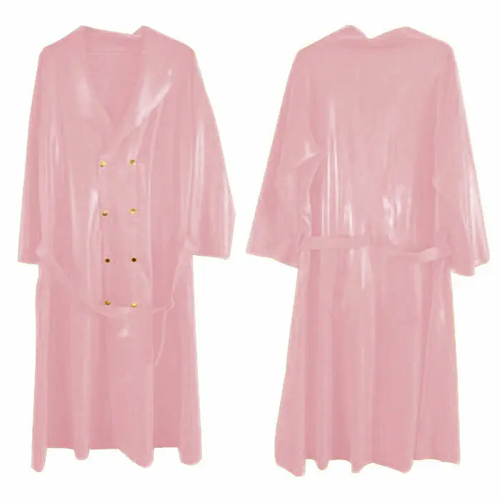 100% Lattice Gomma Gummi Guanzanzug Rosa Kleid Cuciture Anzug Cosplay Rock S-Xxl