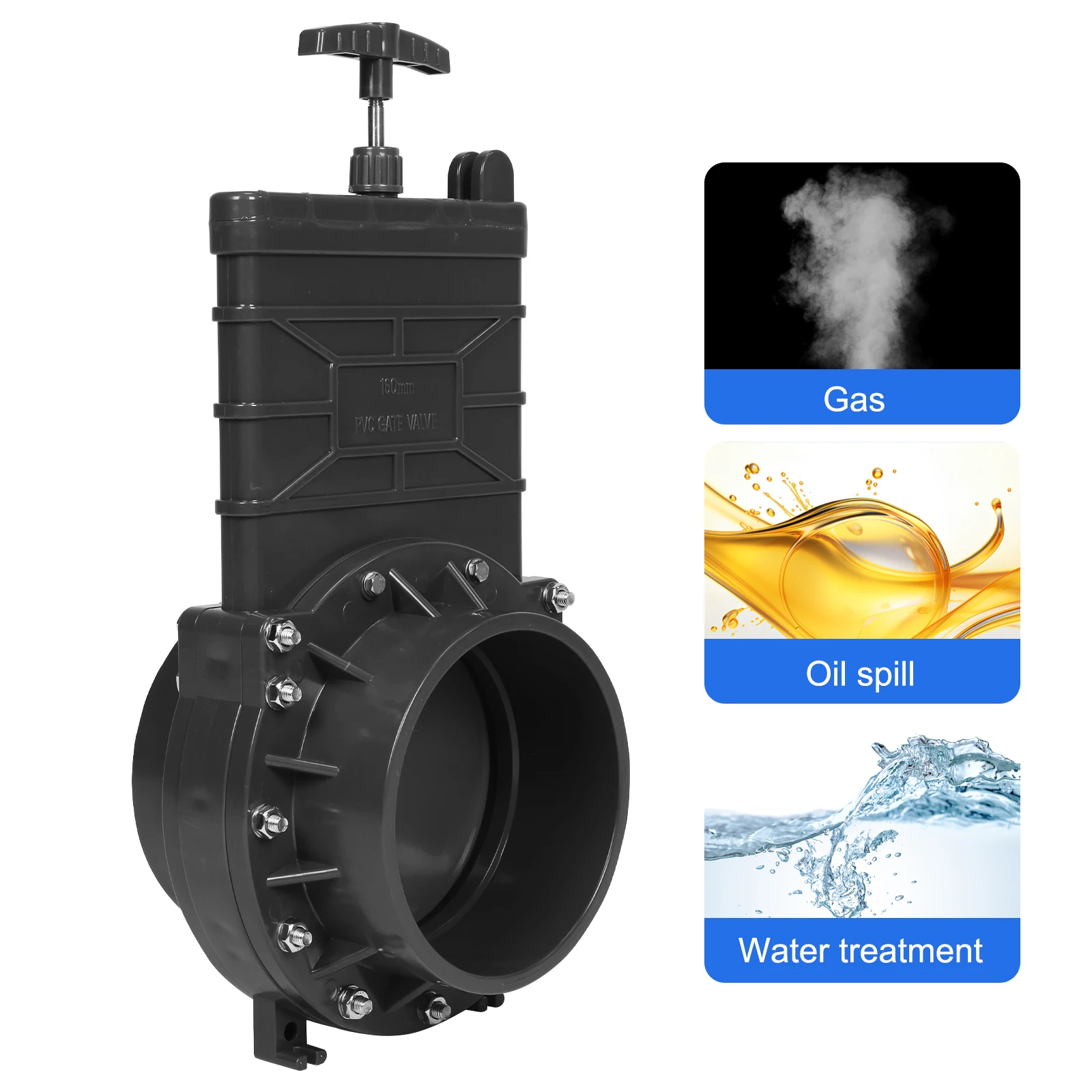 UPVC Sliding Gate Valve for Waste Sewer with Plastic Pull Plate