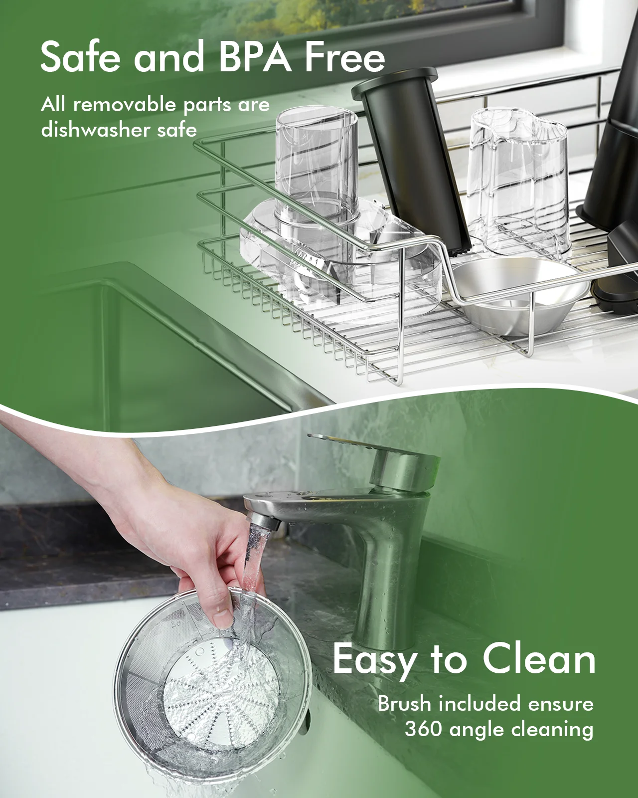 SiFENE Compact Juice Maker, Centrifugal Juice Extractor for Fruit & Vegetable Juice, 3-Speeds, User-Friendly & Easy-Clean, White 6
