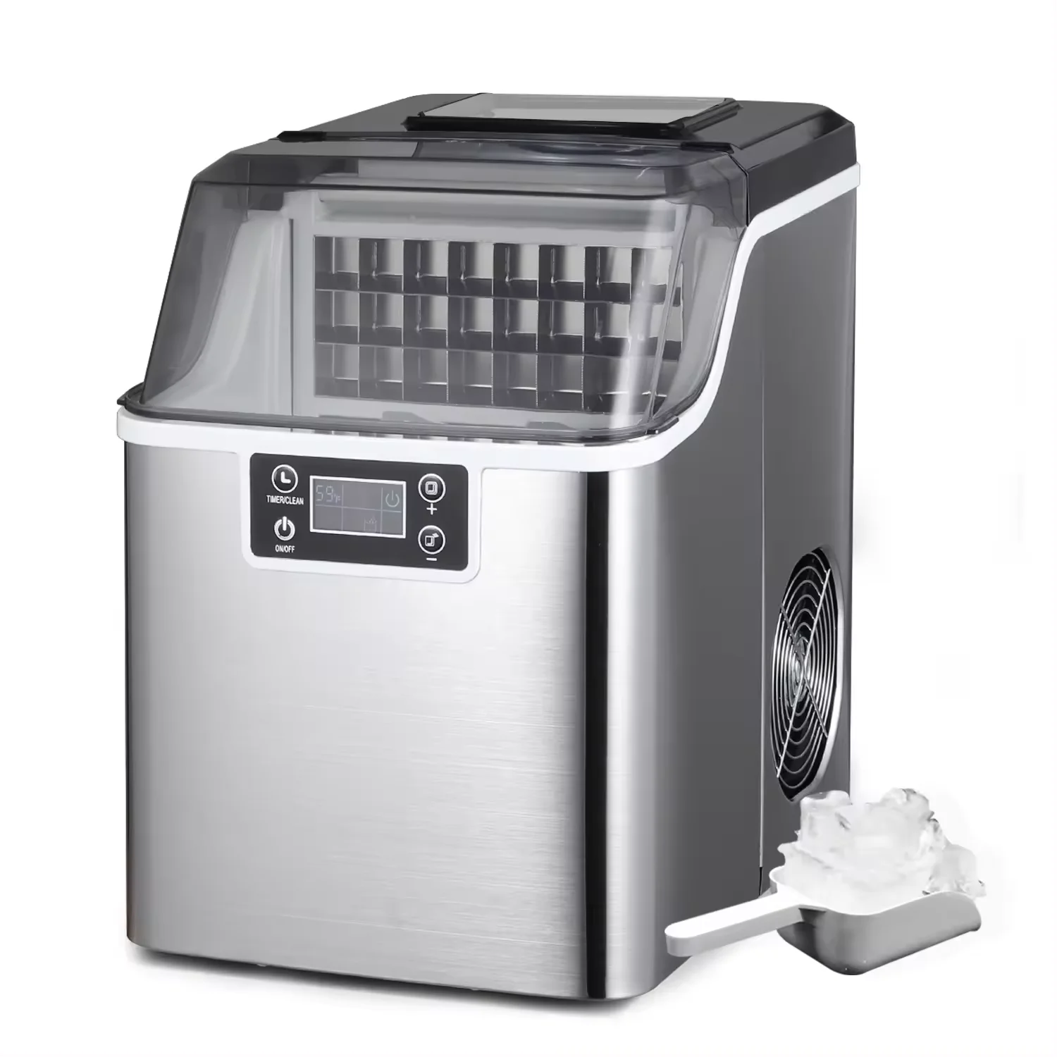 New Design Home Ice Maker Machine 35kg Commercial Automatic Smart Ice Making Machine Small Mini Portable Cube Maker