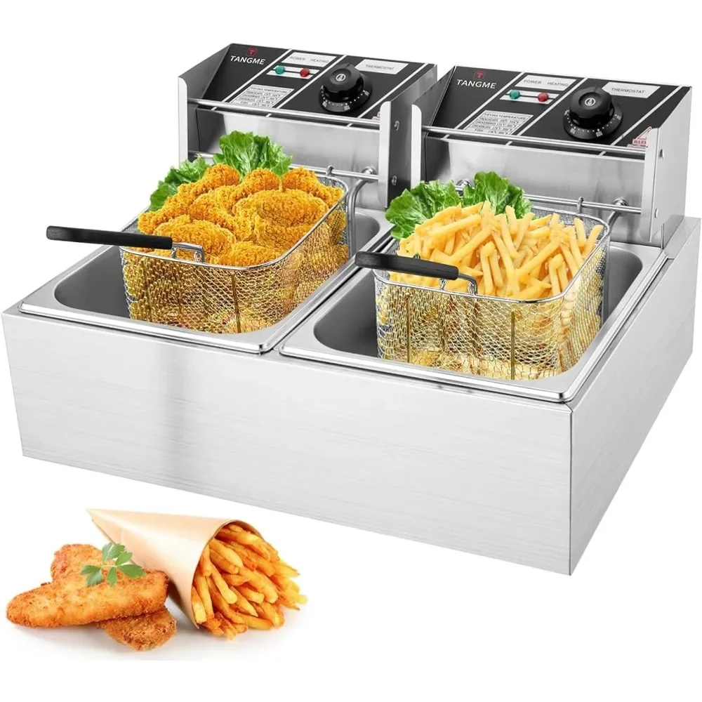 

Household Utensils for Kitchen Stainless Steel Pots French Fries Fryer Deepfrier Deep Fryer Electric Cookware Dining Bar Home