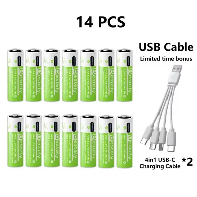 14 PCS Batteries