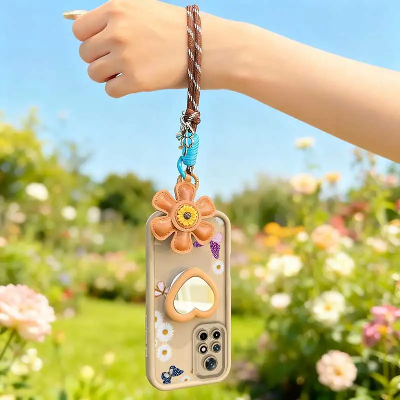 Colored Butterfly Phone Case Set with Lanyard and Craft Embellishments