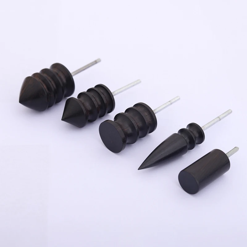 Leather Sandalwood Sanding Stick Wood Flat/Pointed Burnisher DIY Leather-edge Polishing Tools