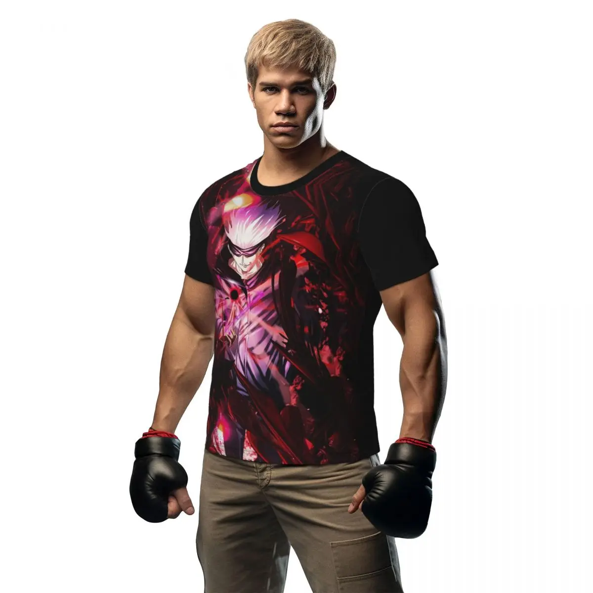 

Anime Gojo Satoru Sportswear T Shirt Jujutsu Kaisen Manga Hip Hop T-Shirts Men Y2K Fun Tshirt Summer Short Sleeves Pattern Tees
