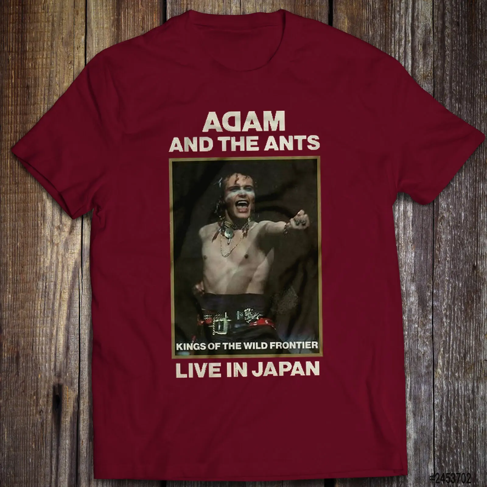 Adam & The Ants Rock Band Live Concert T-Shirt Adam Ant Antbox Antmusic Ep
