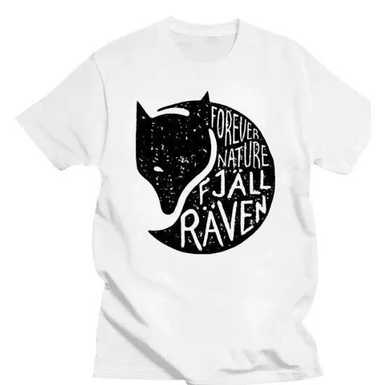 Forever Nature Raven Grafikdruck Herren-T-Shirt mit kurzen Ärmeln und Rundhalsausschnitt, Trip Wear