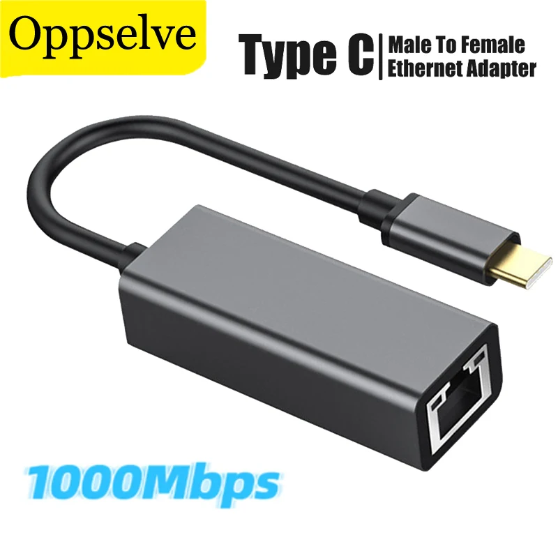 

USB C To RJ 45 Ethernet Cable Adapter LAN Internet 1000Mbps Type C Converter For Macbook iPad Pro Laptop PC Network Card Windows