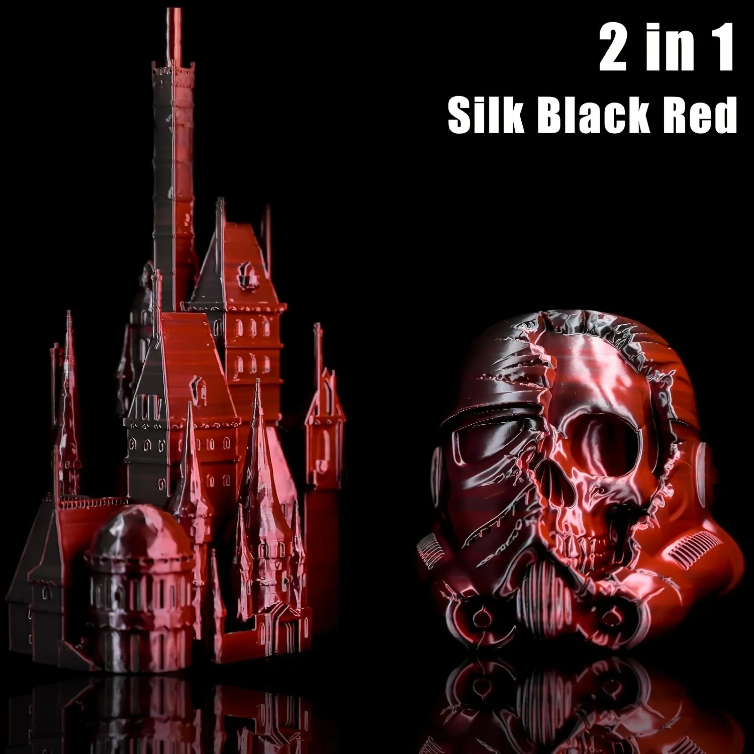 0.25KG 실크 컬러 PLA 3D 프린터 필라멘트, 듀얼 또는 트라이 컬러 샤이니 PLA 필라멘트 1.75mm 엑스쳐, 360 ° 스핀, 다양한 색상 공개