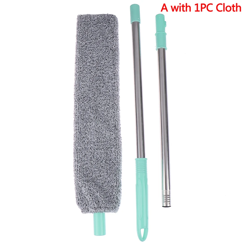 Microfiber Duster Brush Microfiber Dust Brush Telescopic Dust Brush 1 Set Bedside Dust Brush Long Handle Mop Household Bed Bottom Gap Clean Fur Hair Sweeping Dusty Magic Microfibre Duster