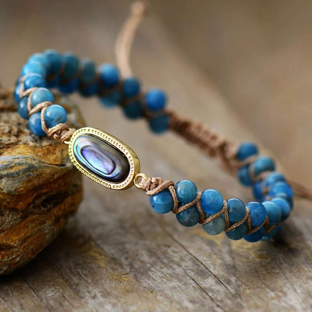 Pulseras con de concha de piedra Natural para mujer, brazalete trenzado de macramé, pulsera la amistad, joyería para mujer| | - AliExpress