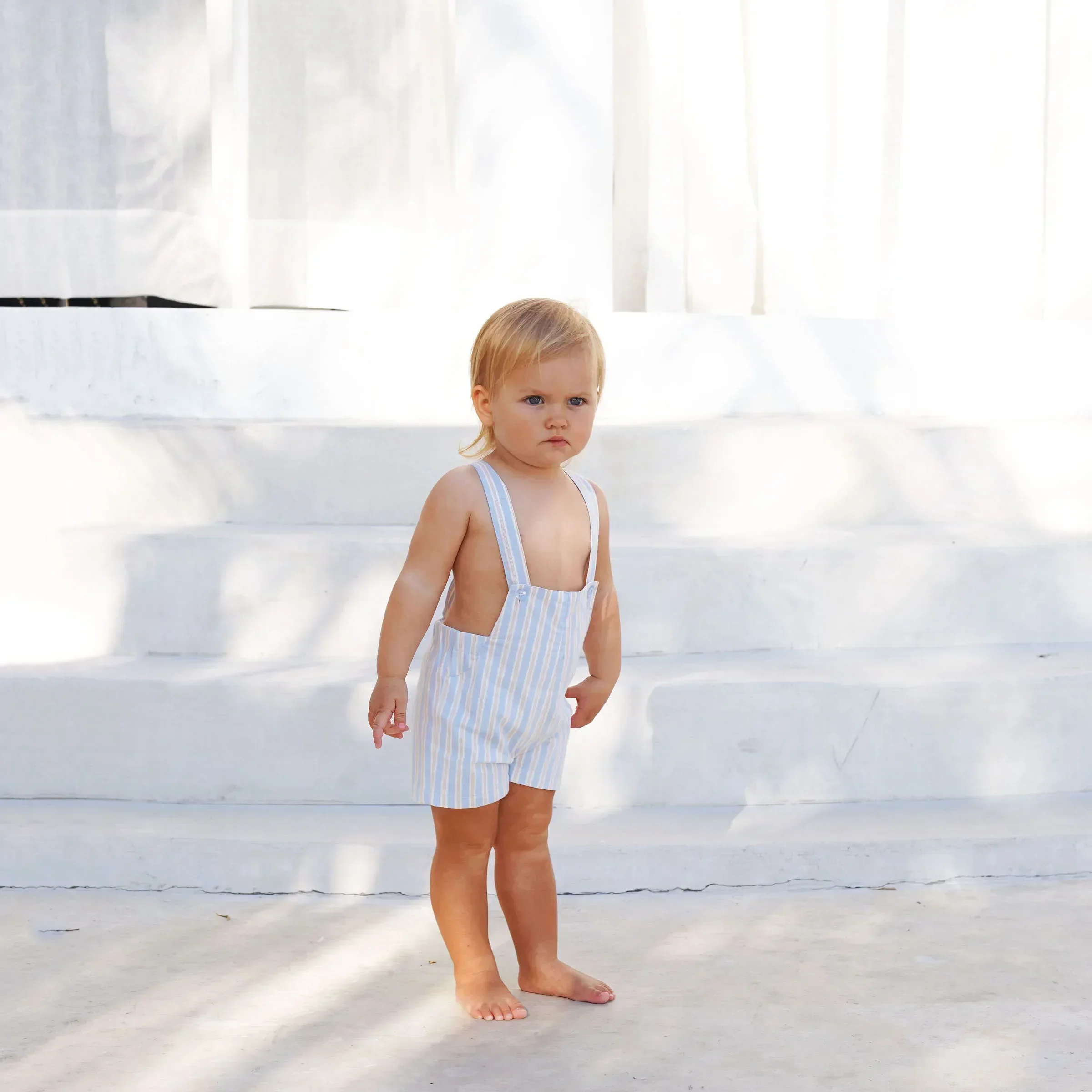 AP Summer Heirloom Striped Collection 2025SS Girls Handmade Smocked Dress Cute Baby Gilrl Set Boys Family Matching Clothing 4