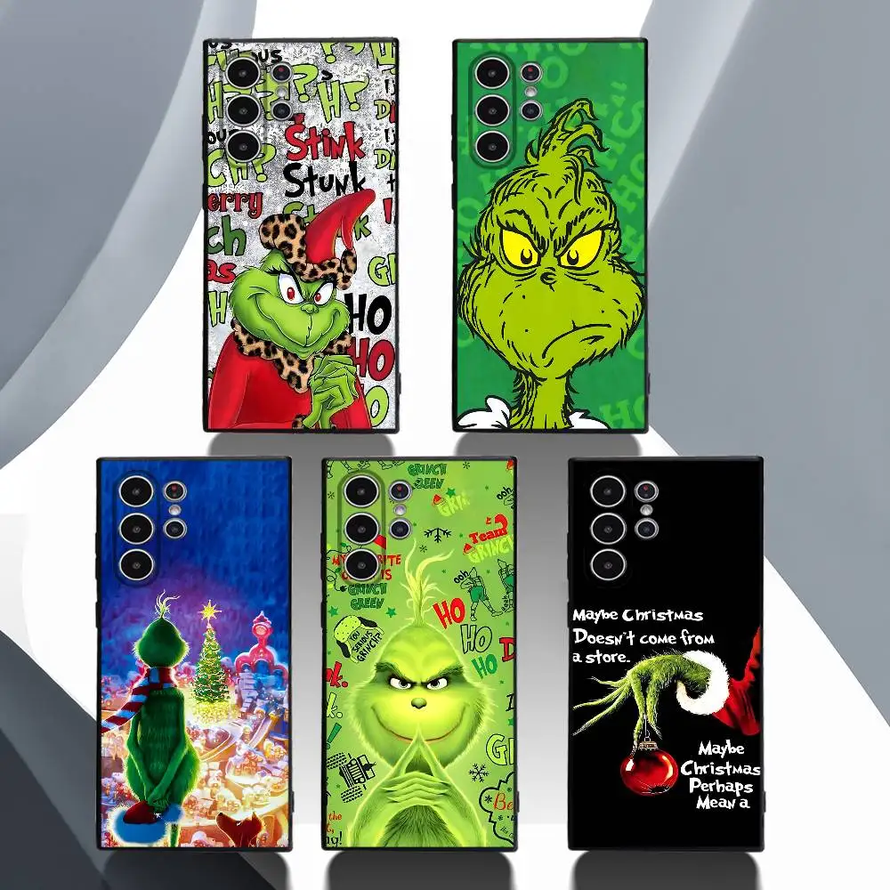 Festive Grinch-Inspired Frosted Soft Phone Case Cover
