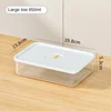 6PCS Thickened Storage Boxes Refrigerator Frozen Meat Dispenser Food Grade Crisper Food Seal Timing Box Kitchen Storage Supplies 6