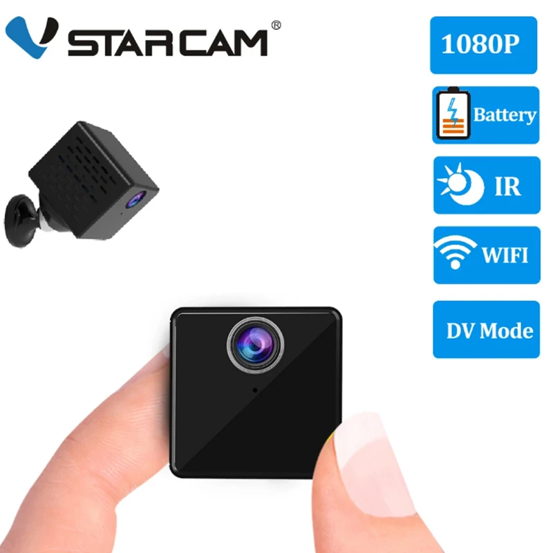 Vstarcam-mini Câmera sem Fio 3mp Wi-fi Monitoramento Proteção de Segurança Filmadoras Vigilância por Vídeo Monitor Remoto Casa Inteligente